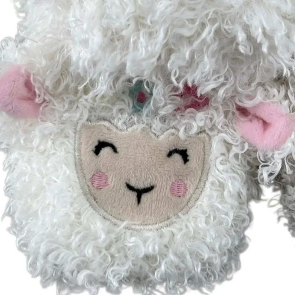 Baby Girl Llama Fuzzy Cozy Slippers Shoes Size 4